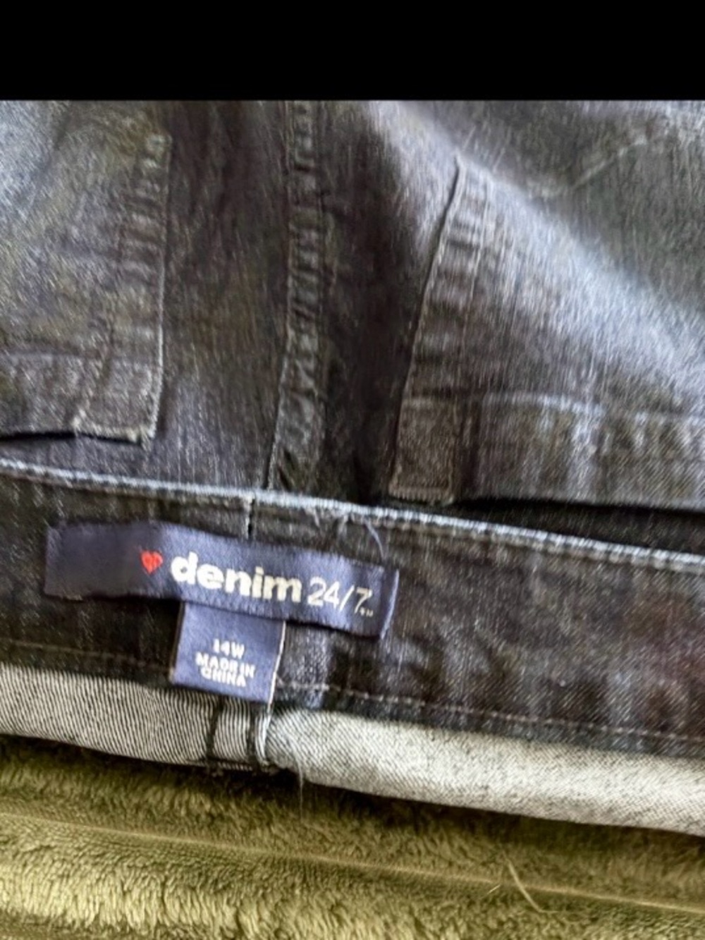 Denim 24/7 Dark Wash Stretch Jeans Size 14W New Without Tags Plus Size Denim